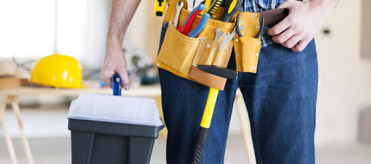 Kitchen cabinet painting and new worktops in Barry
